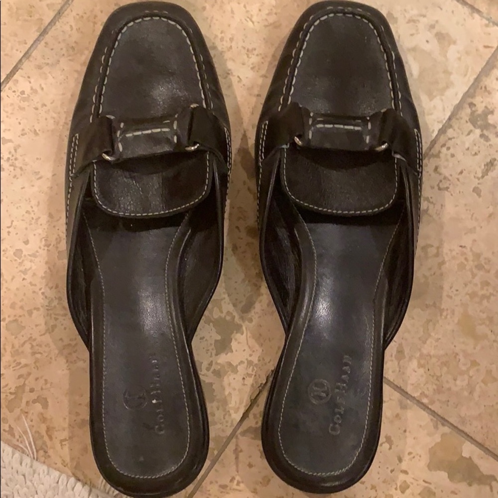 Black cole Haan flats with Nike Air support